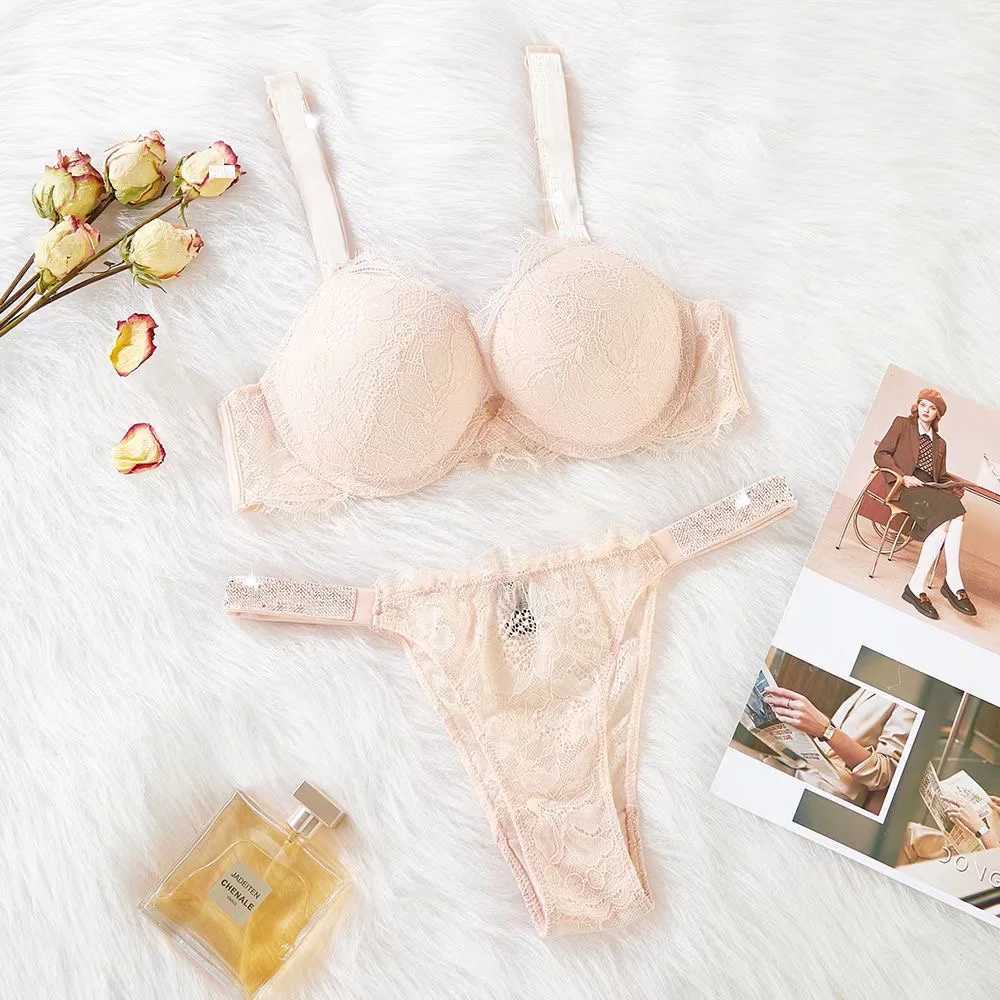 A maternidade sugere a promoção ascendente do conjunto de roupas íntimas rosa sexy feminino letra de shinestone marca