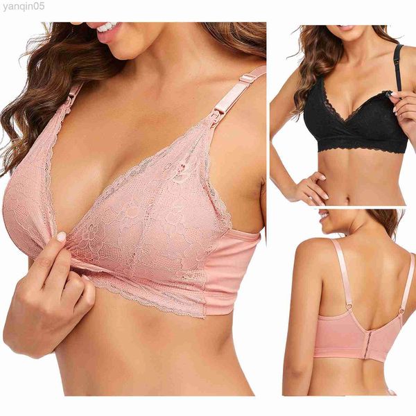 La maternité intime les femmes sexy pas de jantes en dentelle en dentelle de soutien-gorge allaitement pendant la grossesse sous-vêtements sexy mince sans couture sans jantes