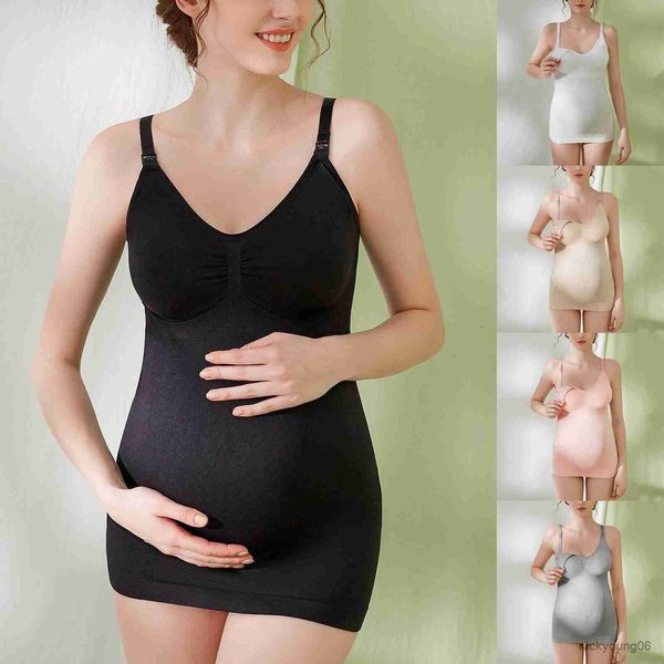 Maternity Intimates Womens Nursed Tank Soutien-gorge intégré pour l'allaitement Caraco avec coussinets d'allaitement Sous-vêtements