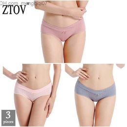 Maternité intimes ZTOV 3 pièces/lot sous-vêtements pour femmes enceintes sous-vêtements taille basse sous-vêtements pour femmes enceintes grande taille sous-vêtements Shorts XXXL Z230801