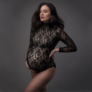 Maternité dentelle combinaison photographie accessoires Sexy Bohe Style Maxi vêtements pour femmes enceintes 2023 femmes chaudes longue grossesse combinaisons Photo Shoots