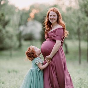 Accesorios de fotografía de maternidad, vestido largo de boda, vestido de algodón para embarazo, sesión de fotos elegante, ropa de moda para embarazadas 2022
