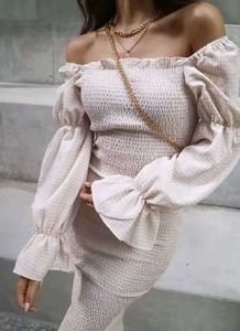 Kraamfotoshoot dagelijks slijtage elasticiteit vrouwen zomer off schouder katoen vintage elegante een lijn lange jurken