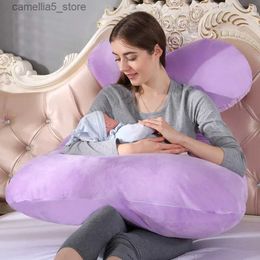 Almohadas de maternidad 116x65 cm Almohada embarazada para mujeres embarazadas Cojines suaves de embarazo Soporte de maternidad Lactancia materna para dormir Dropshipping Q231128