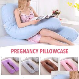 Maternity Pillows 1Pcs U-Shape Fl Body Pillowcase Er No Filler Women Must Haves Belly Support 240321 Drop Delivery Baby, Kids Supplies Dhfho