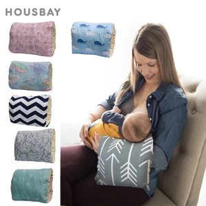 Zwangerschapskussens Verstelbare Baby Cotton Nursing Arm Pillow Borstvoeding Wasbare Baby Infant Nursing Borstvoeding Kussen Kussen Arm Pad 230627