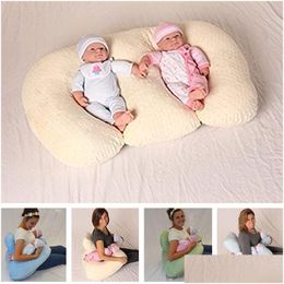 Zwangerschapskussens Dropship Baby Twin Kussen Verpleging Borstvoeding Anti-spugen Voedingskussens Nest 230726 Drop Delivery Kids Suppl Dhfwl