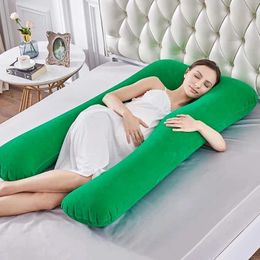 Oreillers de maternité oreiller de grossesse pliable corps entier u forme de planche à planche gonflable pour les femmes enceintes
