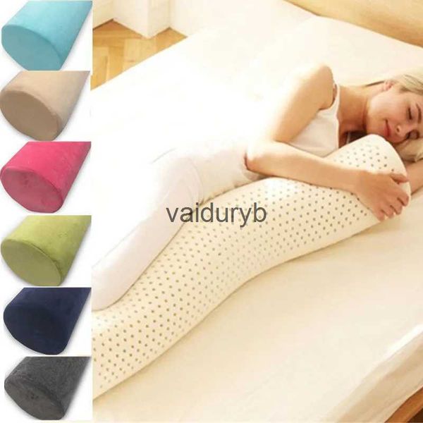 Almohadas de maternidad Látex natural multicolor Ropa de cama suave Dormir Pierna Cintura Masaje Almohada Cuidado de la salud Embarazada Durmiente lateral almohadavaiduryb