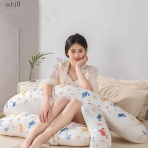 Oreillers de maternité Multifonction Femme Enceinte Côté Sommeil Taille Protéger Oreiller Doux Respirant Oreiller de Grossesse Amovible Lavable PillowL231106