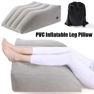 Oreillers de maternité oreiller de genou portable coussin pvc femme enceinte lifting du pied léger pneumatique gonflable de la jambe aire de repos élevant coussin q240527