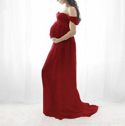 Moederschap Pography Jurk Rekwisieten Jurk Bloemenjurk Zwangeren Korte effen jurken 240326