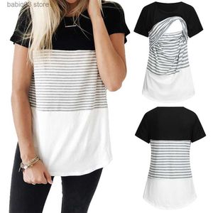 TEPS DE MATERNITY TEES 2022 Femmes Blouse T-shirt T-shirt pour les soins infirmiers à manches longues pour mamans