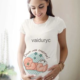 Maternité têtes t-shirts mignonnes femmes enceintes vêtements de maternité imprimer bébé