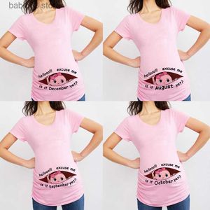 Zwangerschapstoppen TEES excuus me is het januari maar 12 maanden zomer zwangerschap zwangerschap zwangerschap t-shirt vrouwen tee letter print zwangere kleding grappig t-shirt t230523