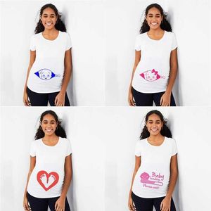 Maternité TEES TEES SHIRTESSE MATERNITY MIGNE BÉBÉ PRINT O CIL DU COL COUPE T-SHIRTS ENCIE