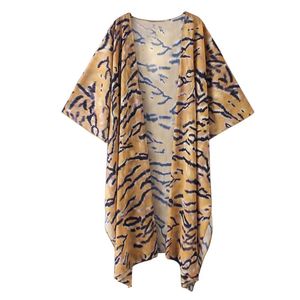 Moederschap Tops Tees Lente Herfst Vrouwen Open Stitch Shirts Leopard Print Half Mouw Cardigan Blouse Voorlang Jas Casual Top