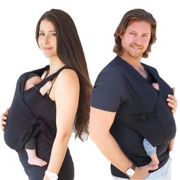 Zwangerschapstops Tees zomer Ouderkindkleding Multifunctionele kangoeroe vader kangoeroe moeder comfort T-shirt vest hold babykleding dameskleding 231130