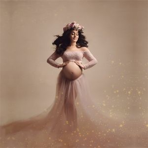 Moederschap tule rok voor pografische rekwisieten lange zwangerschap tutu set 210708