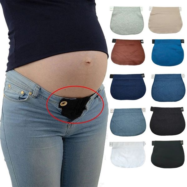 Extensor de cintura de maternidad banda de extensión ajustable para pantalones embarazadas accesorios de costura 20220226 Q2