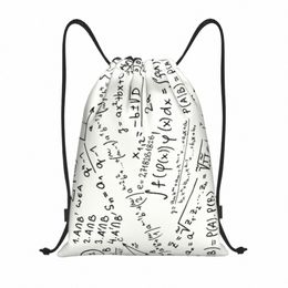 Formules mathématiques Sac de sport Sac à dos Sac de sport pour femmes hommes Geek Mathematics Physics Shop Sackpack W9Q1 #