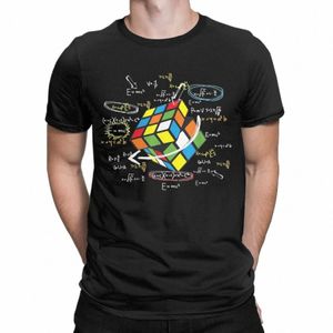 Matemáticas Rubik Rubix Rubics Player Cube Hombres Camiseta Amantes de las matemáticas Humor Camiseta Manga corta Camiseta con cuello redondo Cott Tallas grandes Tops t59u #