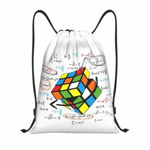 Math Rubix Rubixs Cube Sac à cordon Femmes Hommes Pliable Sport Gym Sackpack Boutique Sacs à dos de stockage 30CY #