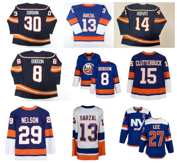 Mathew Barzal Bo Horvat Men Mujeres Juvenil Ny'Islanders''Hockey Jersey Ilya Sorokin Noah Dobson Brock Nelson Anders Lee Mike Y Jean-Gabriel Pageau Adam