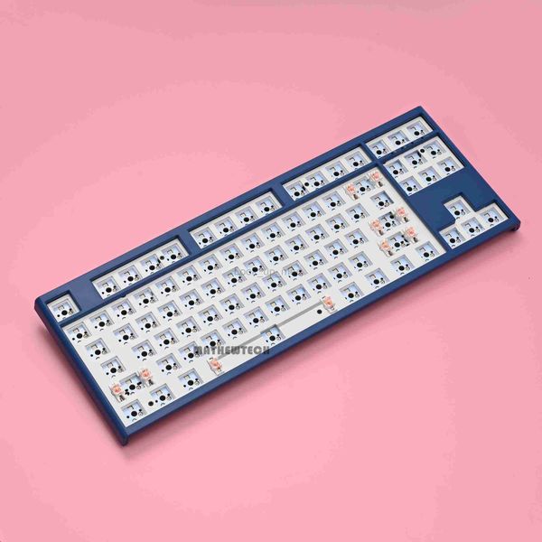 Kit mécanique de clavier MATHEW TECH MT87 TKL RGB Hotswap Bluetooth 3Mode 2.4G/filaire 75% claviers ergonomiques HKD230808