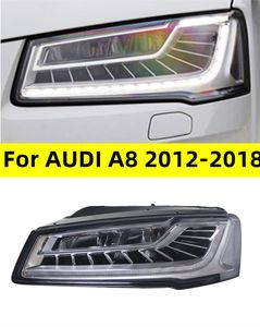 Matrix LED Koplampen Voor AUDI A8 2012-20 18 Hoge Configuratie Dagverlichting LED Hoge en Dimlicht signaal Lamp