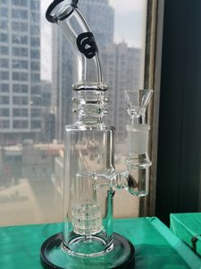 Matrix Perc Bongs d'eau en verre épais Narguilés Shisha Fumer Pipe en verre Recyler Dab Rigs avec bol de 14 mm