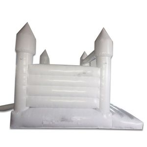 Matten 13x13ft 4x4m Outdoor opblaasbare bruiloft Bouncer Wit Bounce House Verjaardagsfeestje Jumper Bouncy Castle 810 E3