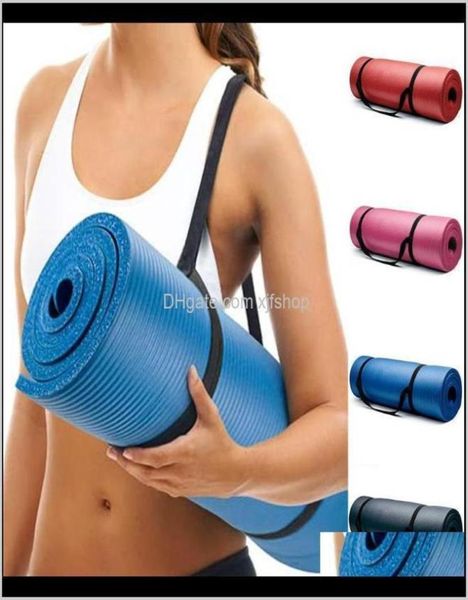 Matten 15Mm Nbr Dik Duurzaam Verbreed Verdikte Antislipmat Voor Beginners Milieu Fitness Gymnastiek Yoga 51Ege Aznmx3655866