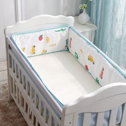 Matten 30x250 cm Baby 3D Bed Surround Zomer Ademend Netto Crib Anti collision Lange Bumper Splicing Kinderen beddengoed 230727