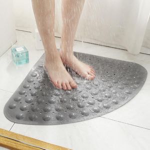 Tapis 70*70 cm/27.56in PVC secteur tapis de salle de bain pour salle de douche tapis avec ventouses tapis de baignoire tapis antidérapant pour salle de bain