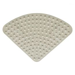 Tapis de bain Mats de bain fans-glissé de douche d'angle de coin du coin de douche en plas