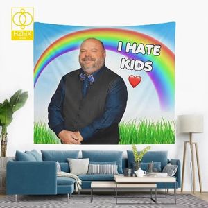 Matten Bertram Hate Kids Tapijt Muur Opknoping Grappige Meme Kunst Esthetische Hippie Polyester Kamer Slaapkamer Decor Bank Yoga Mat Wandtapijten