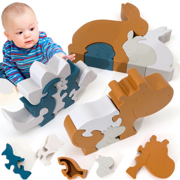 Mats BPA BPA Puzzle 3D Puzzle Jigsaw Baby Toys Babies Educational Baby Games Toys Baby Baby Teether Toys Accessoires nouveau-nés