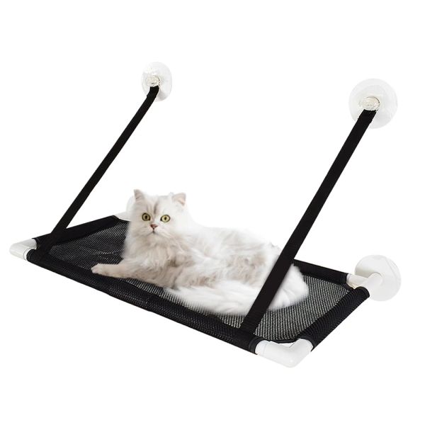 Tapis hamac pour chat, lit respirant, fenêtre de pont, ventouses, siège, étagères pour chat, bain de soleil, lit hamac pour chat, supporte jusqu'à 10KG, 22lb