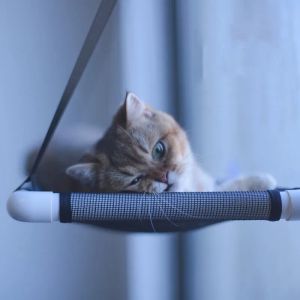 Matten Kattenhangmat Sucker Kattenmand Alle seizoenen Afneembaar en wasbaar Kattennest Zonnig raamzitnest Huisdieraccessoires