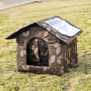Mats Cat Maison étanche extérieure hiver chaude pour animaux de compagnie chauds cave lits de couchage à la maison pliable et lavable pour les fournitures de chiots de petit chien
