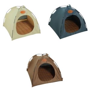 Mats Cat Tent lit pour chat intérieur petit chiens refroidissement lit maison tipi au lit de tente photo