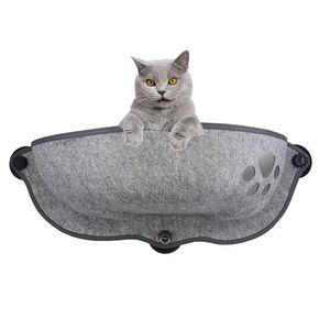 Esteras para ventana de gato, hamaca con fuertes ventosas, mascota, gatito, cama colgante para dormir, almacenamiento, jaula de hurón cálida, estante para gatito, nido de asiento