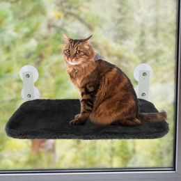 Esteras para ventana de gato, percha plegable para ahorrar espacio, hamaca colgante para gato, asiento de hamaca para ventana con ventosas, alféizar de ventana, asiento para camas para gatos