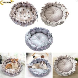 Tapis lit pour chien, coussin pour petits et moyens chiens, panier d'hiver en coton doux, canapé chaud, maison, lit pour chat, accessoires pour chiens, fournitures pour animaux de compagnie