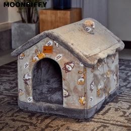 Mats Dog House Cat Cat Warm Pet House Cozy Gat Cat Catave Mascotas Soft Mascotas Small Dog Home Bag para Cats Beds Pet Products