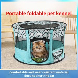 Matten Afgesloten Kat Tent Hek Buiten Opvouwbaar Huisdier Levering Kamer Middelgrote Katten Dreeding Cage Hot Selling Hondenkooien Dierbenodigdheden