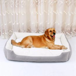 Mats Extra Large Chog Bed Fleep molle Kennel hiver Chaussure chaude Cat Maison en peluche Nid confortable pour petit chiens moyens
