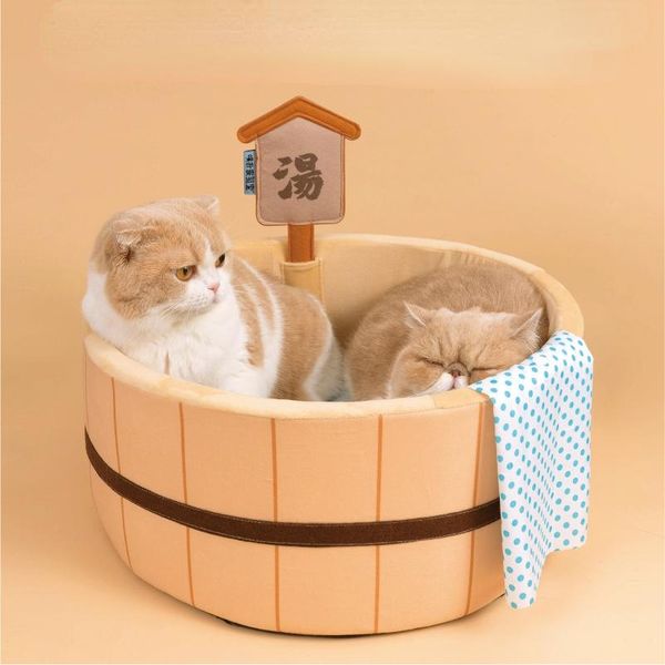 Esteras divertidas cama para gatos, cama para perros, Otoño Invierno, cálido sueño profundo, Cosplay para gatos, mascotas, cama para perros, estilo japonés, estilo primaveral caliente