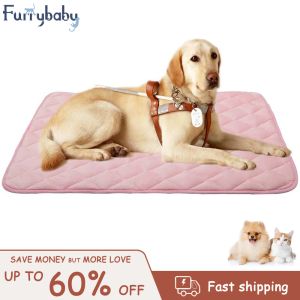 Matten Furrybaby Dog Bed Mat Soft Crate Mat met antislip bodem machine wasbare Pet Matras voor hondenslapen voor grote hondenauto